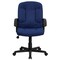 Emma and Oliver Mid-Back Fabric Executive Swivel Office Chair with Nylon Arms